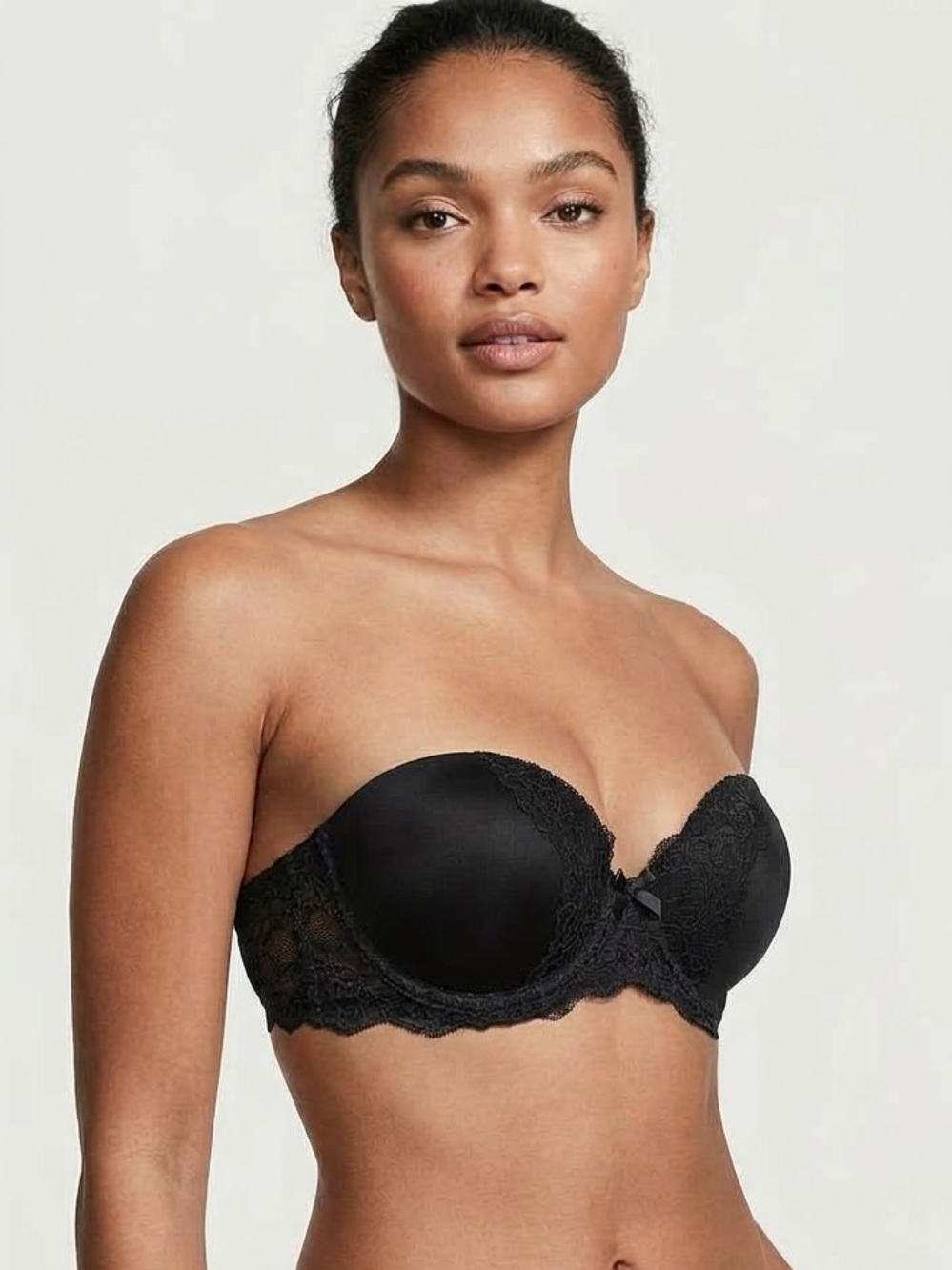 3/$60 Victoria's Secret Dream Angels Strapless Lace Bra Black 34B